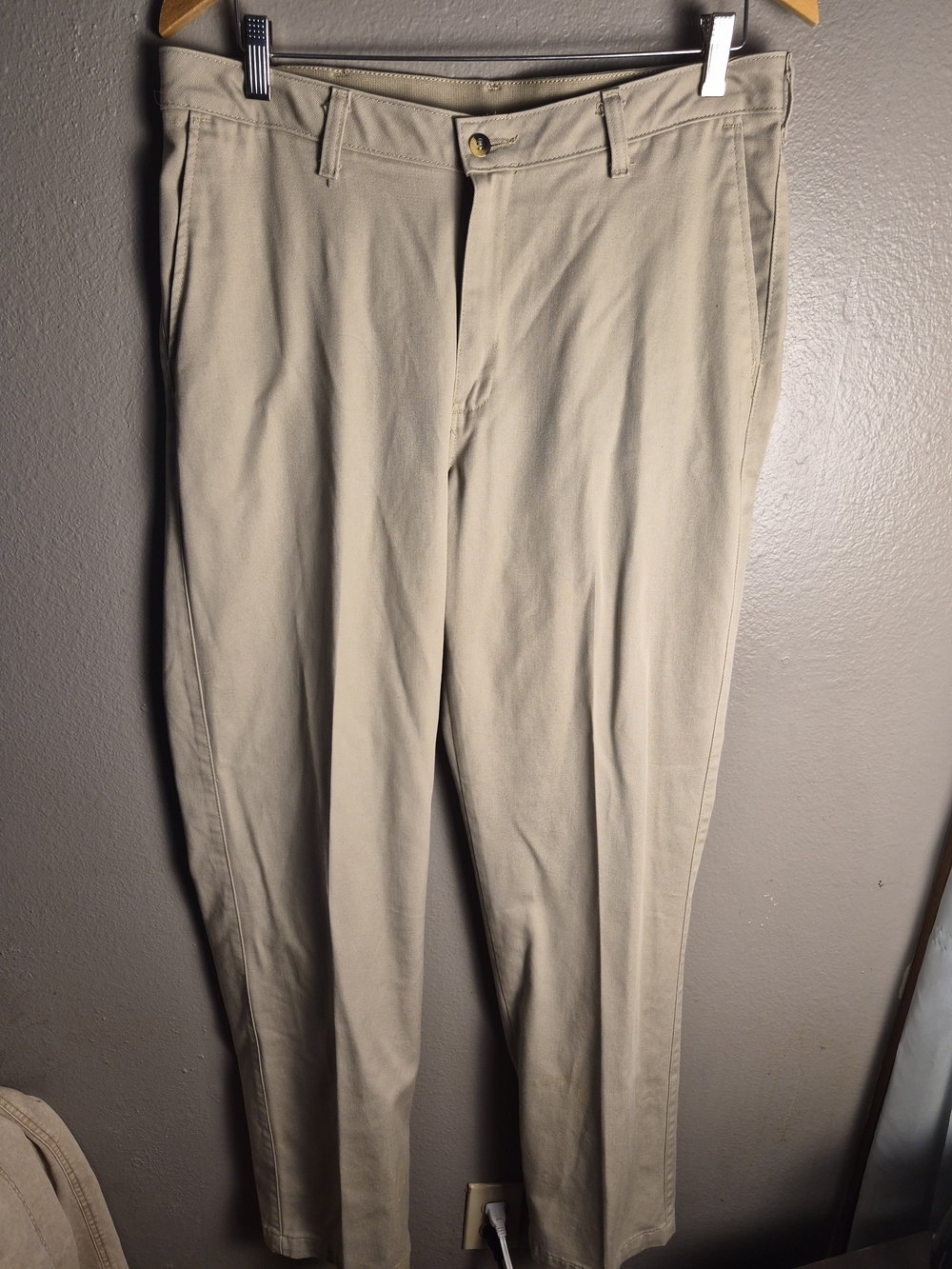 Wrangler Riata Khaki Straight Leg Chinos - Light Beige